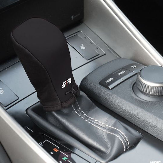 Simoni Racing Shift Knob Drop Κάλυμμα Ταχυτήτων Μικροφίμπρα Universal black