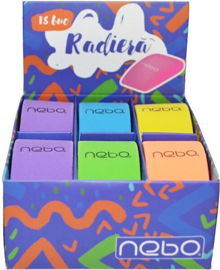 Nebo Radiergummi für Bleistifte (Μiverse Farben) 1Stück