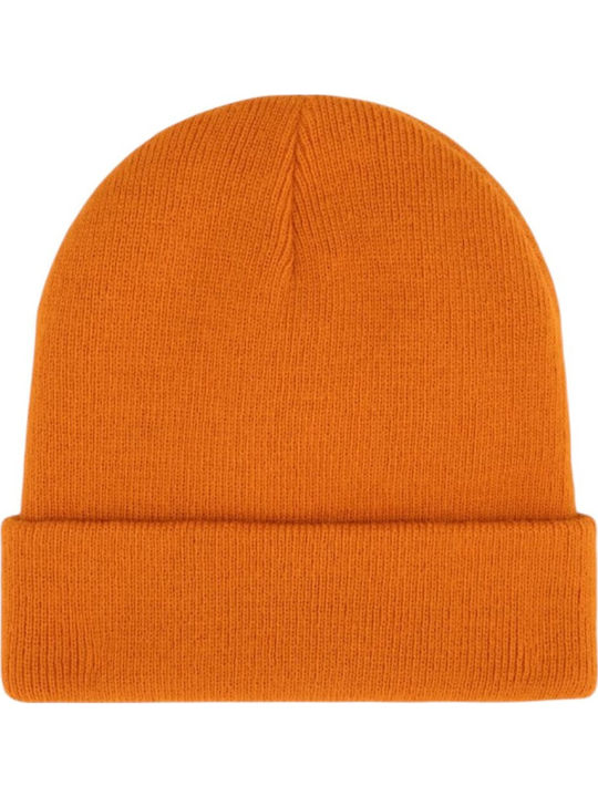 Gibsland Beanie Ανδρικός Σκούφος Πλεκτός σε Πορτοκαλί χρώμα