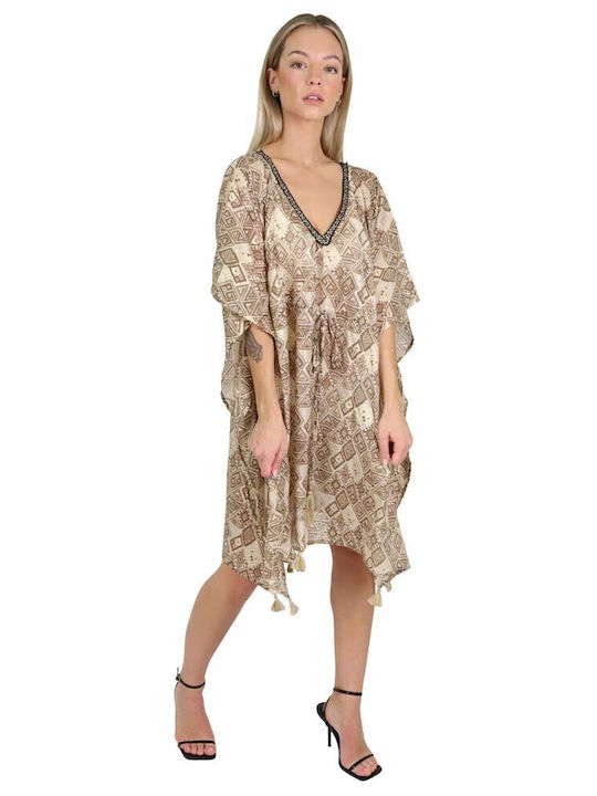 Aquablue Women's Caftan Beachwear Beige