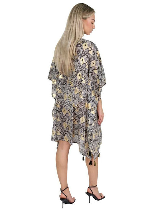 Aquablue Damen Kaftan Strand Beige