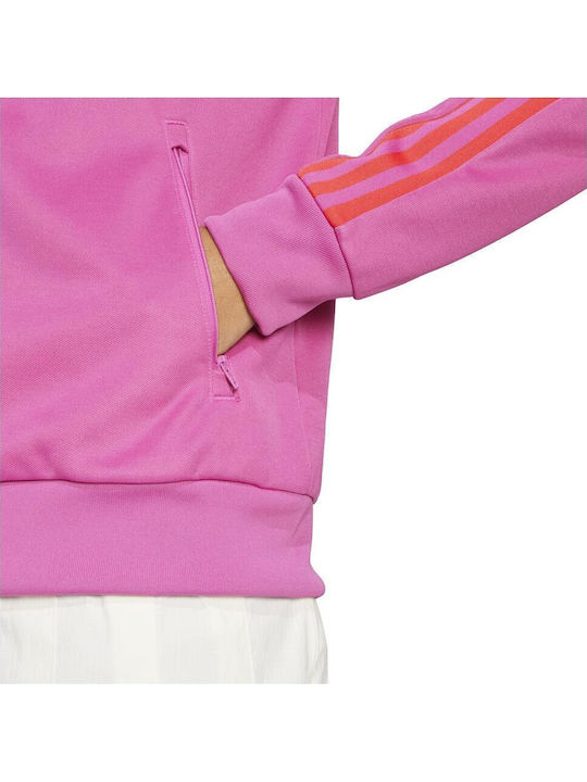 Track Top Women's Sweatshirt Jacket Fuchsia