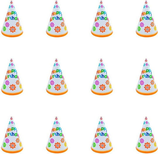 Pălărie De Petrecere Happy Birthday Înălțime 16 Cm Multicoloră