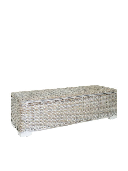 vidaXL Μπαούλο Αποθήκευσης Εξωτερικού Χώρου Rattan Μ110xΠ35xΥ35εκ. vidaXL Μπαούλο Αποθήκευσης Εξωτερικού Χώρου Rattan Μ110xΠ35xΥ35εκ.