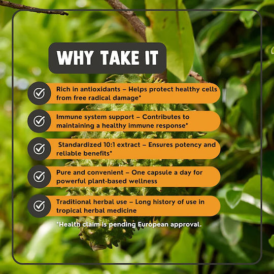 Cupplement Soursop Extract 500mg 60 κάψουλες