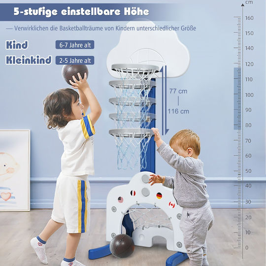 Costway Indoor & Outdoor Basketball Hoop with Stand & Ball