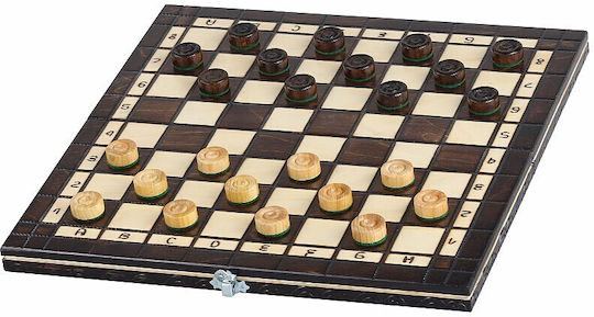 Chess + Checkers 35x35cm Cherry