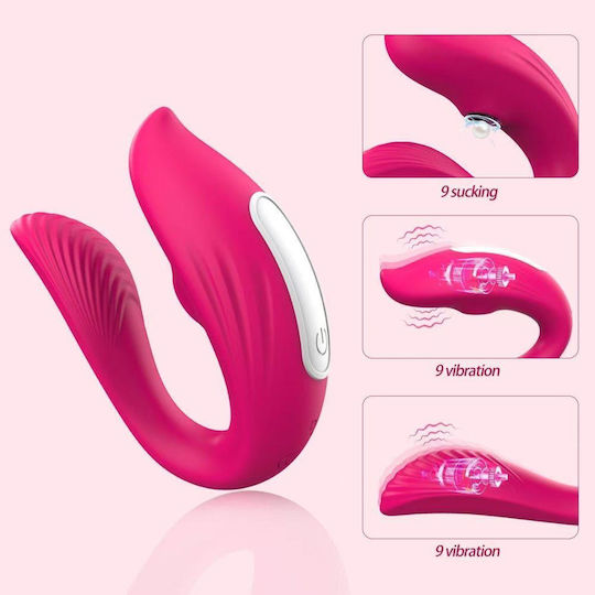 Vibrator Δονητής mit Fernbedienung Rosa