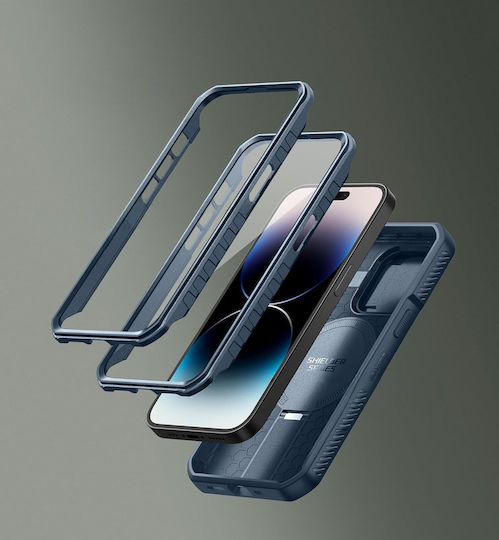 Dexnor 360 Full Cover Μεταλλικό Μπλε (iPhone 14 Pro)