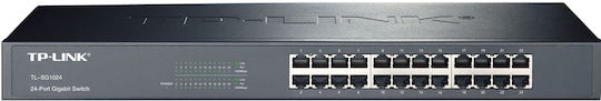 TP-LINK TL-SG1024D Unmanaged L2 Switch with 24 Gigabit (1Gbps) Ethernet Ports