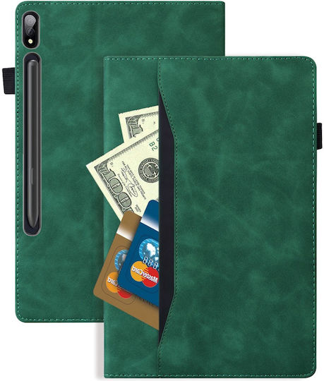 Flip Cover Ανθεκτική Πράσινη (Samsung Galaxy Tab S10 FE, S9 FE, S9, S8, S7)