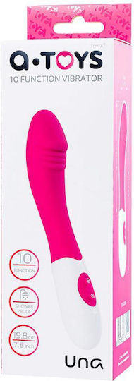 A-toys Vibrator Una Silikon Rosa 19,8 Cm