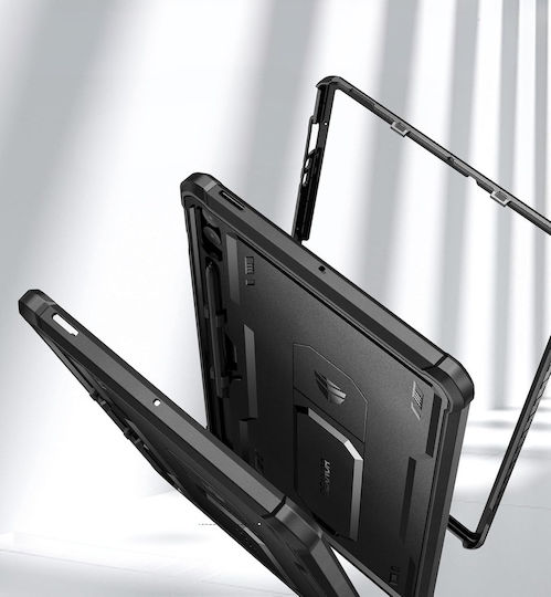 Dexnor Umschlag Rückseite Robust Schware (Galaxy Tab S9 FE+ Plus)
