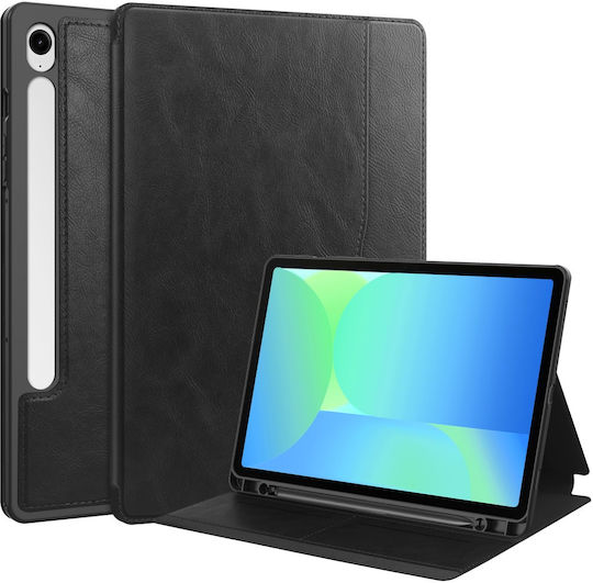 Flip Cover Dauerhafte Schwarze (Samsung Galaxy Tab S10 FE, S9 FE)