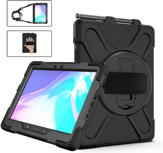 Erbord Umschlag Rückseite Drehbar Robust Schware (Samsung Galaxy Tab Active Pro, Active4 Pro)