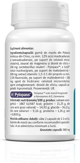 Zenyth HelicoBiotic 200mg 100gr 30 capace Natural - Natural