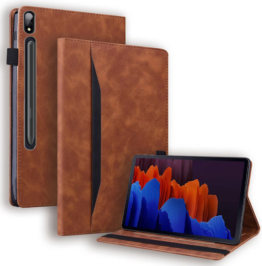 Flip Cover Ανθεκτική Καφέ (Samsung Galaxy Tab S10 FE, S9 FE, S9, S8, S7)