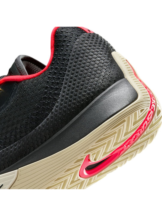 Street Flare Low Basketball Shoes Dark Smoke Grey / Light Orewood Brown / Solar Red / Black