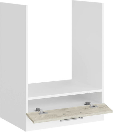 Ντουλάπι Κάτω Φούρνου White, White Craft Oak 60x46x82εκ. Ντουλάπι Κάτω Φούρνου White, White Craft Oak 60x46x82εκ.