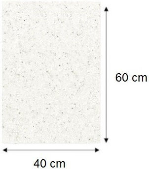 Floor Cabinet with Countertop Sonoma Oak, White 40x46x85cm