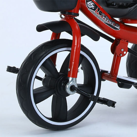 NBW Kids Tricycle with Parental Handle for 3+ Years Red