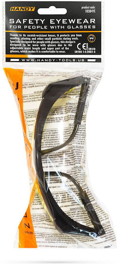 Handy Safety Glasses for Protection with Yellow Lenses 1pcs