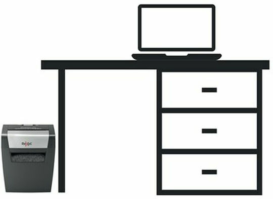 Rexel Aktevernichter Momentum X308 Querschnitt 8 Blätter mit Behälter 15Es