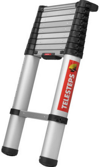 Telesteps Telescopic Ladder Aluminum 9 of Steps with Maximum Height 3m Eco Line 430494