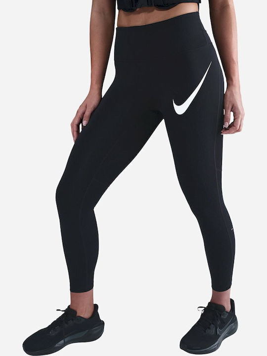 Dri-Fit Swoosh Running Women's Cropped Leggings Black