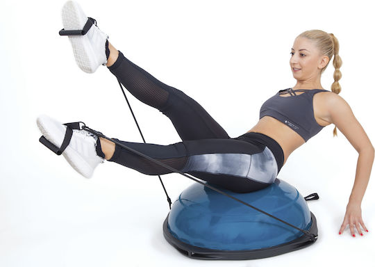 MegaFitness Μπάλα Ισορροπίας Μαύρη με Διάμετρο 60cm