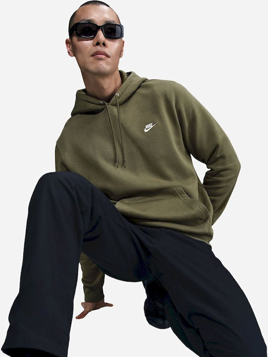 Club Sweatshirt with Hood Green