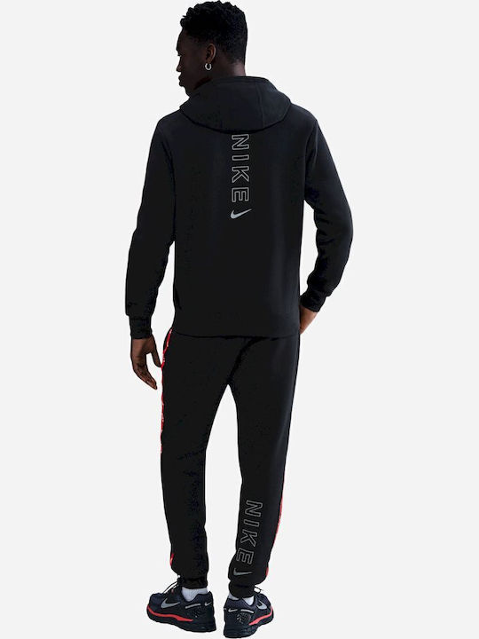 Sportswear Club Ζακέτα με Κουκούλα Μαύρη