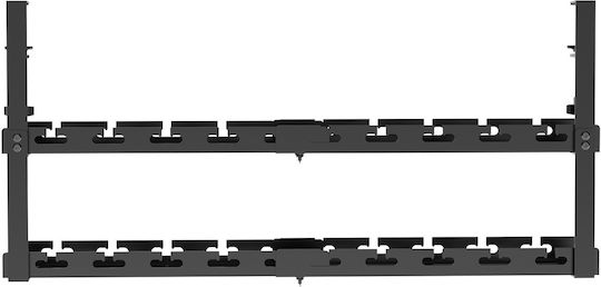 Maclean Under-desk Cable Organizer Max Load 5kg Max 728mm 2 Levels Black Mc-102 B