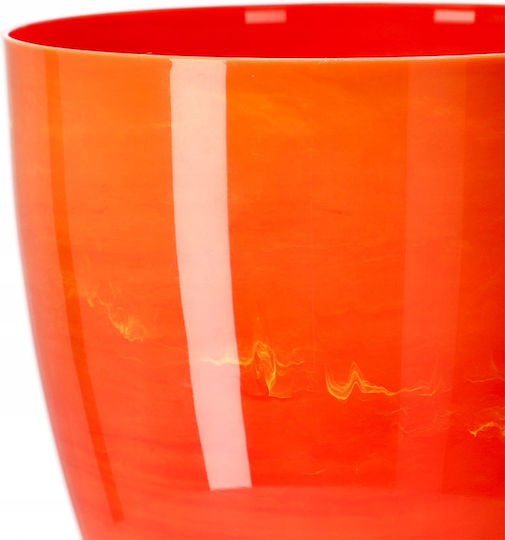 Kadax Pot Orange Marble 18cm.