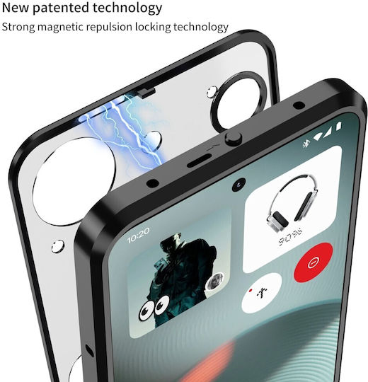 Aluminium Alloy Umschlag Rückseite Kunststoff Schwarz (Nothing Phone (3))