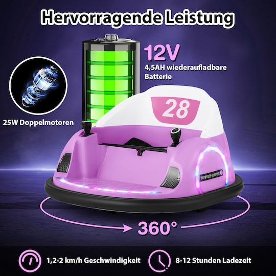 Kinder Auto Einsitzer mit Fernbedienung 12 Volt Rosa