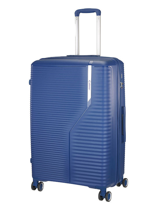 Explorer Luggage Valize de Călătorie Sigure Albastre cu 4 Roți Set 3 Bucăți