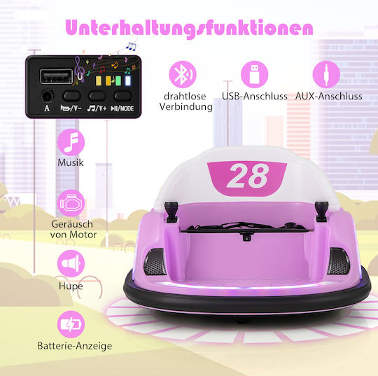 Kids Electric Car One-Seater with Remote Control 6 Volt Pink