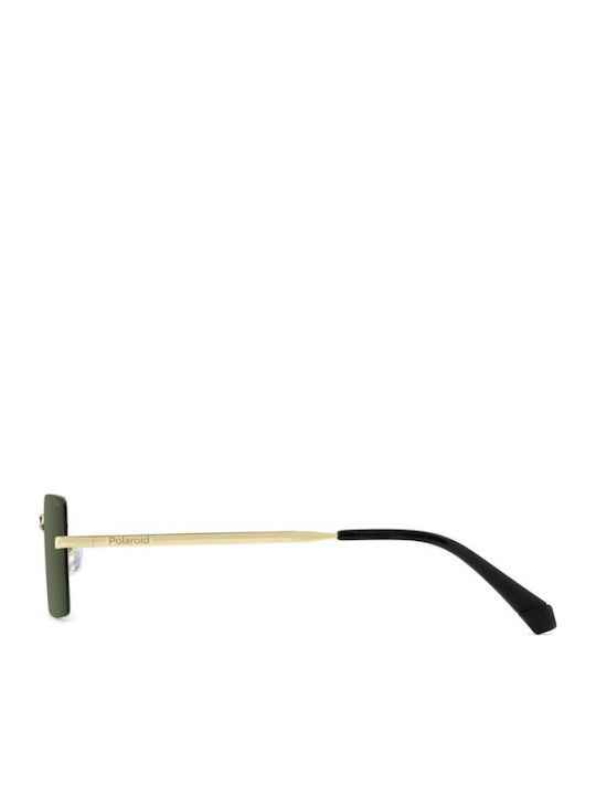 Polaroid Damen Sonnenbrille mit Gold Metall Gestell und Grün Linse PLD6245/S PEF/UC