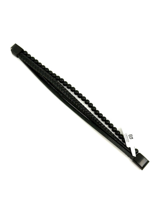 Legend Accessories Ανδρικό Βραχιόλι από Δέρμα