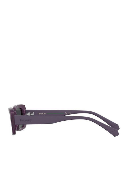Polaroid Square Kids Sunglasses with Polarized Lenses Purple for 7-11 Years