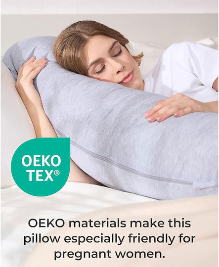 Momcozy Pregnancy & Breastfeeding Pillow Grey