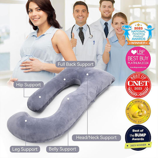 Momcozy Μαξιλάρι Εγκυμοσύνης & Θηλασμού Γκρι