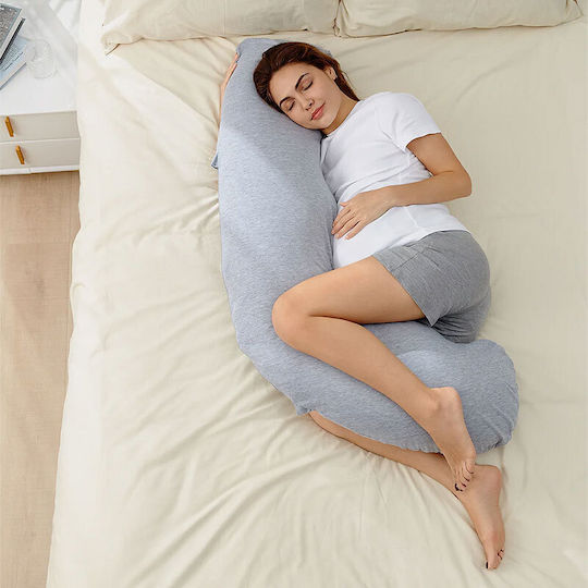 Momcozy Pregnancy & Breastfeeding Pillow Grey