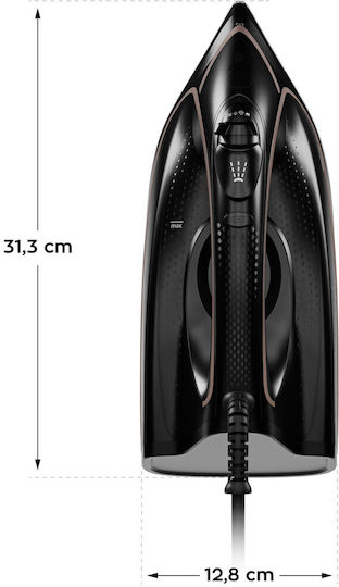 Vertenz Glide 30 Steam Iron 3200W with Ceramic Plate and Continuous Steam Supply 80g/min