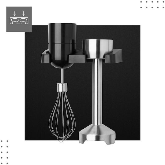Vertenz Titan 50 Handmixer mit Inox-Stab 1400W Silber
