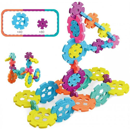 Snowflake Construction Set 120 Pieces Different Sizes Multicolor