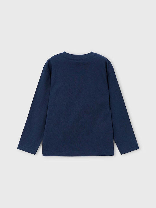 Kids' Shirt Long Sleeve Blue Skate