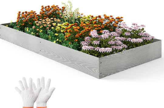 Costway Γλάστρα Μεταλλική Μπρούτζινη 110x20x20εκ.
