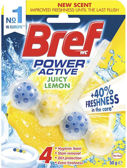 Bref Power Activ Block Λεκάνης με Άρωμα Lemon 4x50gr